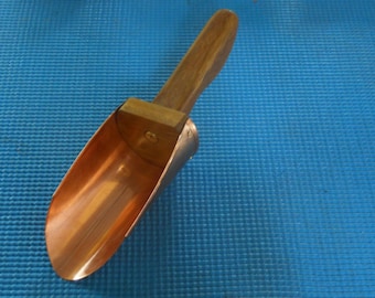 Handcrafted Scoop from copper and wood