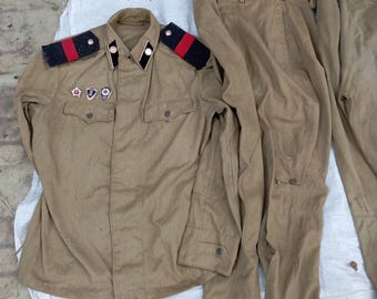 Rare Soviet USSR Sapper Uniform, Senior Sergeant ,Engineer Troops ,Military Tunic Vintage 1950s 1960s Size 46/4 Collectible, gift ,cold war
