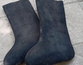 Original USSR valenki,felt boots, Soviet valenok boots. warm winter Siberian Russian boots,size 42,black