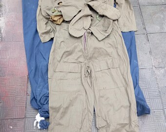 Rare USSR protective suit, KZO-T, Full set- jacket, trousers, gloves,and hood.Nerekhta suit,protective from radiation contamination,Cold war