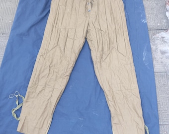 USSR 1970s Vintage Soviet Military WW2 Winter Padded Quilted Pants Original Uniform Size L,Size 4,New, size 50/4,USSR Military trousers