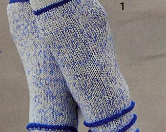 3 Patterns for Knit Socks: 3 Schemes for Knitting Socks in One PDF (Instant Download)