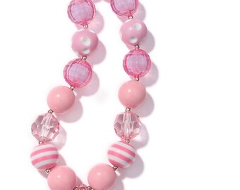 Little DIVA Pink Bubble Gum Necklace