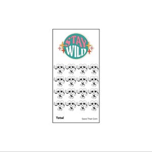 Stay Wild Mini savings challenge printable