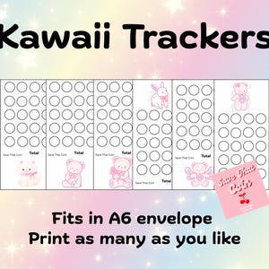 Kawaii mini savings challenge set 1