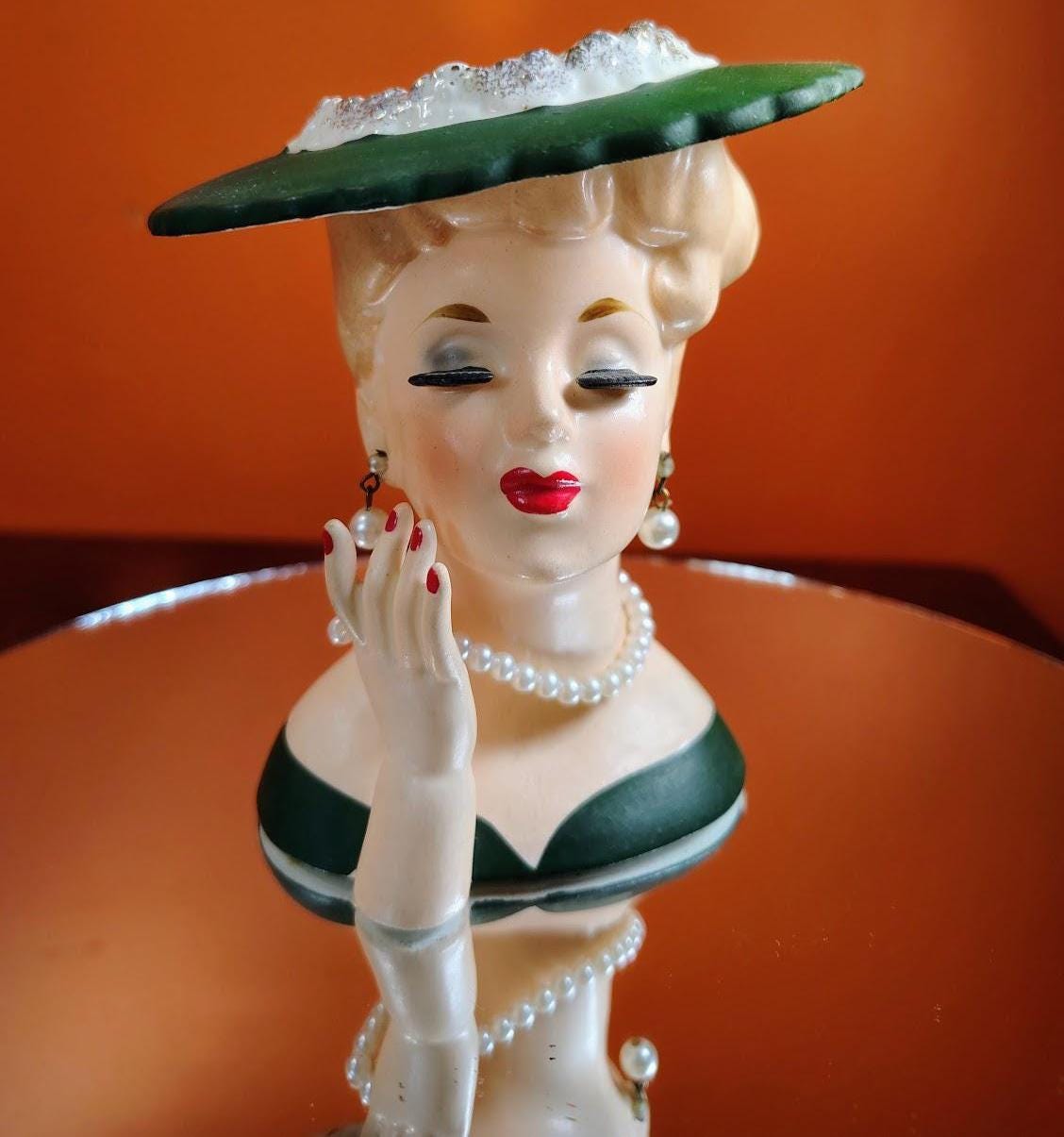 Lady Head Vase Vintage - Etsy