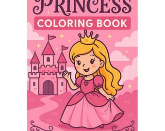 Princess Coloring Pages – 15 Fairy Tale Activity Sheets (PDF Pattern)