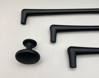 Schwarze Schrankgriffe und Knäufe: Moderne Bauernhausbeschläge