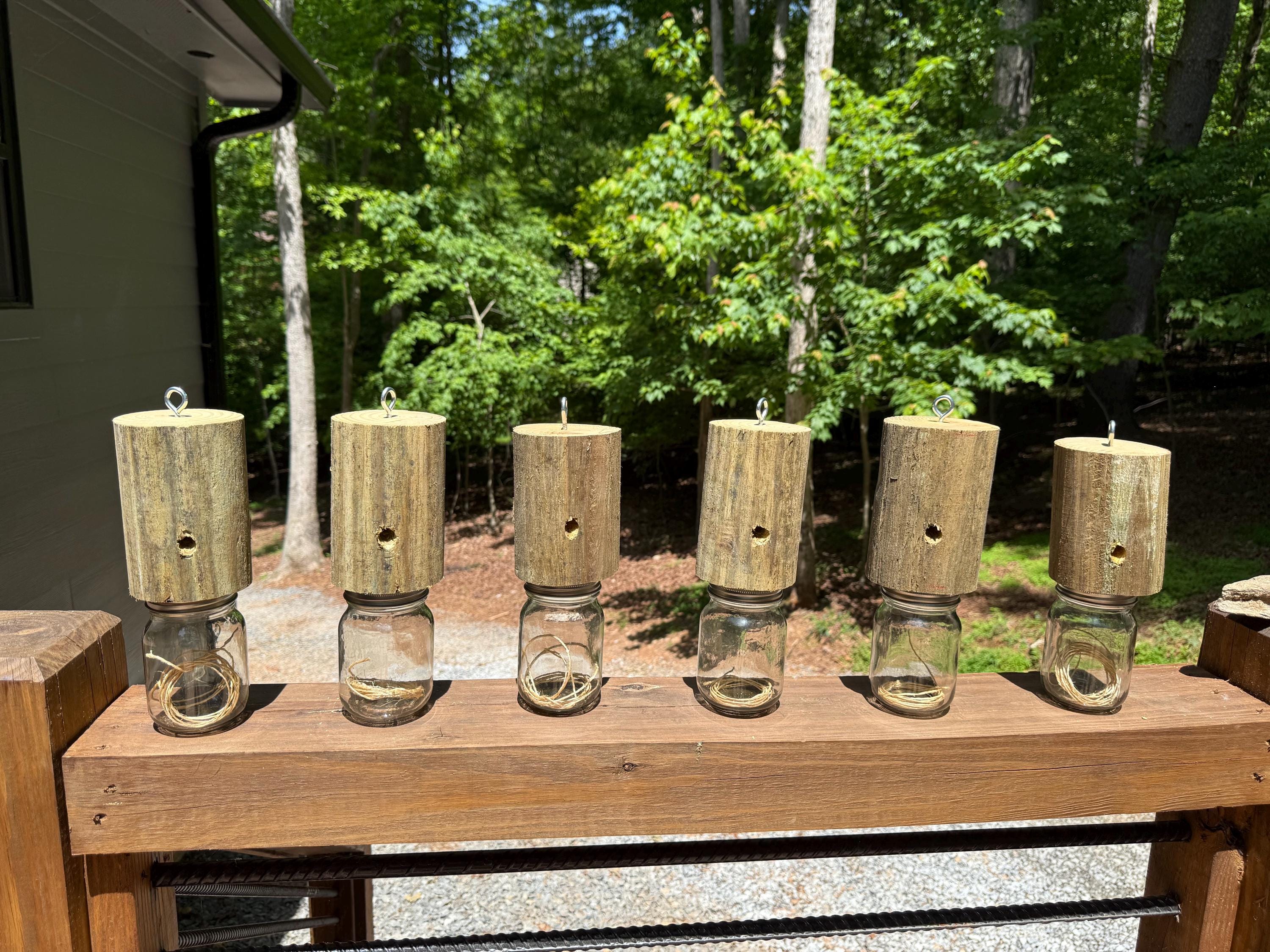 Handmade Carpenter Bee Traps (6 Pack)