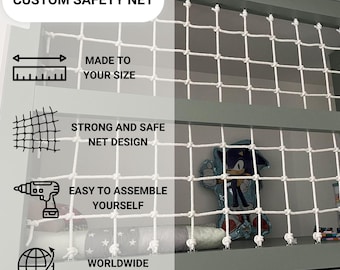 Red de seguridad para entrepiso / Litera, barandilla de seguridad para altillo