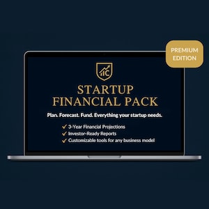 Startup Financials Pack Premium | Excel, Google Sheets & Notion Finance Templates | Budget, Cash Flow, Projections