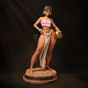 Cartoon Fan Art Inspired by Chel | CA3D Model | Resin Pin-Up Miniature | Unpainted Figure for Painting & Display | 3D Print Collectible