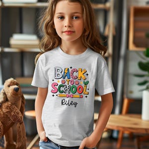 Personalized Back To School Kids Shirt, Cute Back to School Shirt, Toddler School Tee, First Day Of School Shirt, Elementary Back to School