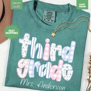 Custom Teacher Last Name Shirt, Third Grade Teacher Shirt, 3rd Grade Teacher Shirt, Teacher Appreciation Gift, Elementary School T-Shirt