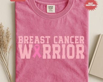 Comfort Colors® Brustkrebs Krieger Shirt, Support Squad T-Shirt, Brustkrebs Bewusstsein T-Shirt, Ihr Kampf ist unser Kampf T-Shirt, Team Cancer Geschenk