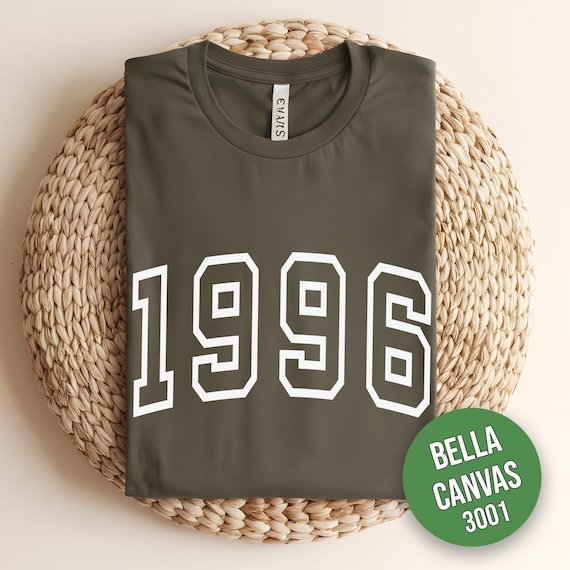 Bella Canvas Custom Year Shirt, Birthday Shirt Personalized Birth Year Man & Women Shirt, Custom Gift for Women and Men, Gift for Her or Him