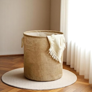 Extra Large Cotton Rope Basket – XXL Woven Storage Bin for Blankets, Toys & Laundry, 18"x16", Nursery or Bedroom Decor