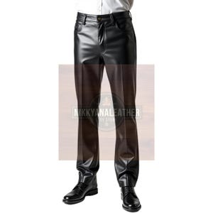 Black Leather Pants: Slim Fit Genuine Leather Trousers