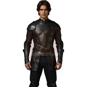 Handcrafted Leather Armor Set: Medieval Gothic Battle Gear