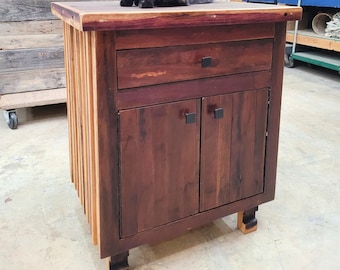 Wine Barrel Nightstand - COMODINO - Made from retired California wine barrels. 100% Recycled!