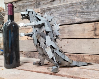 Godzilla! Made From Retired Napa Wine Barrel Rings - Limited Edition - Signed + Numbered - 100% Recycled!