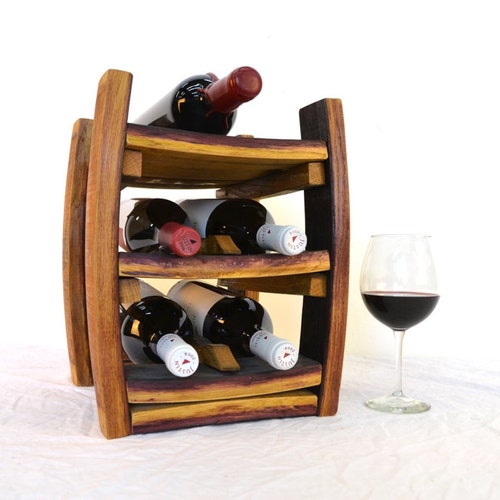 Mini Wine Rack Corsica Made With Retired California Wine Etsy