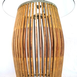 Wine Barrel Pub and Tasting Table Tectona Made from retired CA wine puncheon barrels. 100% Recycled image 2