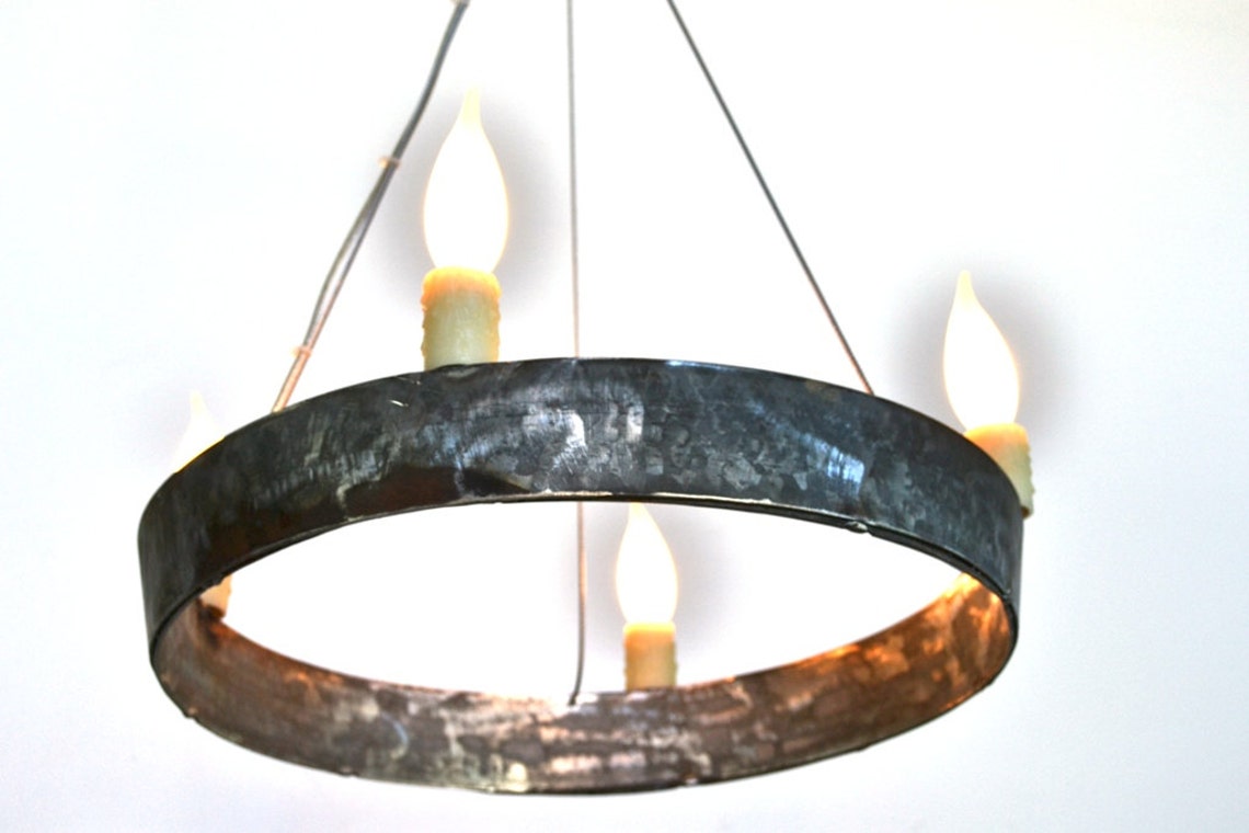 Wine Barrel Ring Chandelier atrina Made From Etsy
