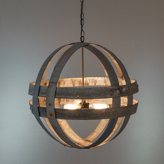 Wine Barrel Double Ring Chandelier Cyclopean Made From Salvaged Ca Rings 100 Recycled And Free Us Only - Wine Barrel Chandelier Knock Off Wine Barrel Double Ring Chandelier Cyclopean Made From Salvaged Ca Rings 100 Recycled And Free Us Only - Wine Barrel Chandelier Knock Off