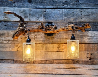 Foxen Cyn Syrah Grapevine Wall Sconce / Vanity Light - KAKSI - Made from retired California grapevines. 100% Recycled!