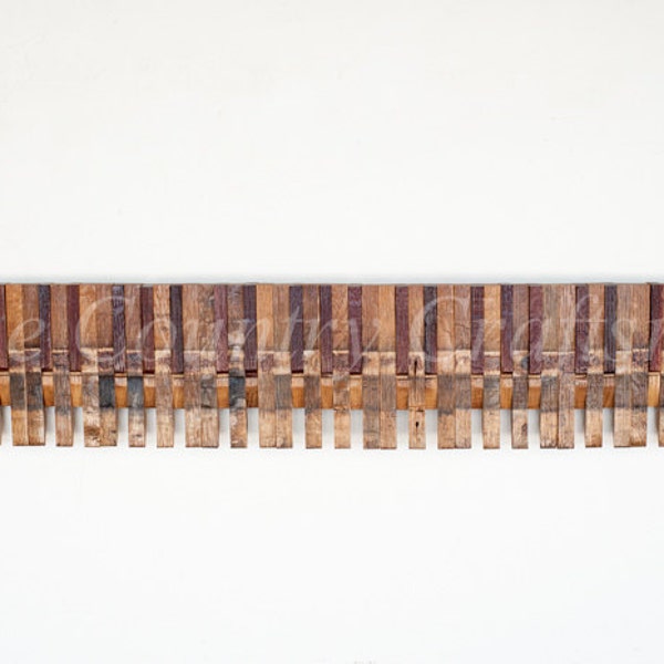 Wine Barrel Art - Piano Keys - Made from retired California wine barrels. 100% Recycled!