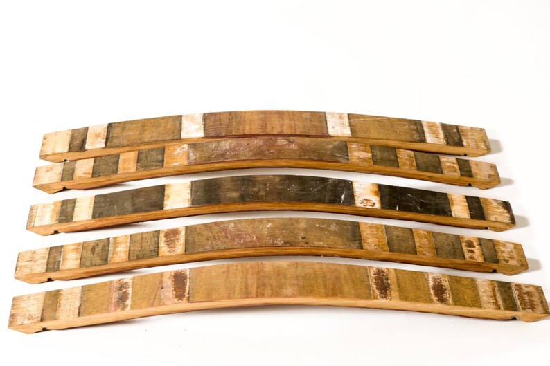 Wine Barrel Staves Oak Wine Barrel Staves Craft Supplies Art Projects 100/% Retired Wine Barrel and Free Shipping! Set of 5