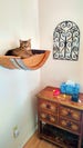 Wine Barrel Hanging Cat Bed - Birala - Made from retired California wine barrels. 100% Recycled! 