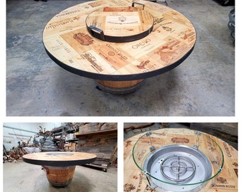 Wine Crate Fire Pit - VATRA - Made from Retired + Reclaimed Wine Barrels + Crates. 100% Recycled!