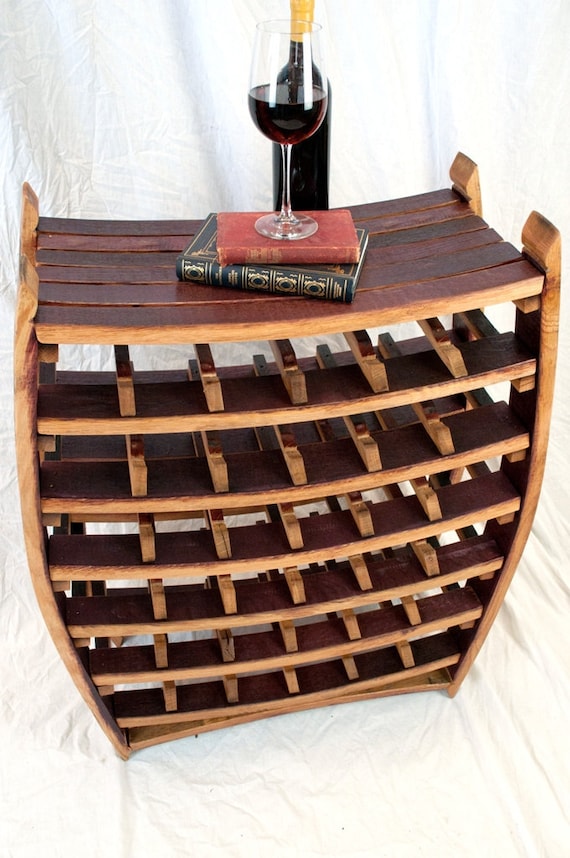 Wine rack made out of wine barrels hotsell