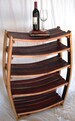 Wine Barrel Bookcase - Medici - Made from retired California wine barrels. 100% Recycled! 