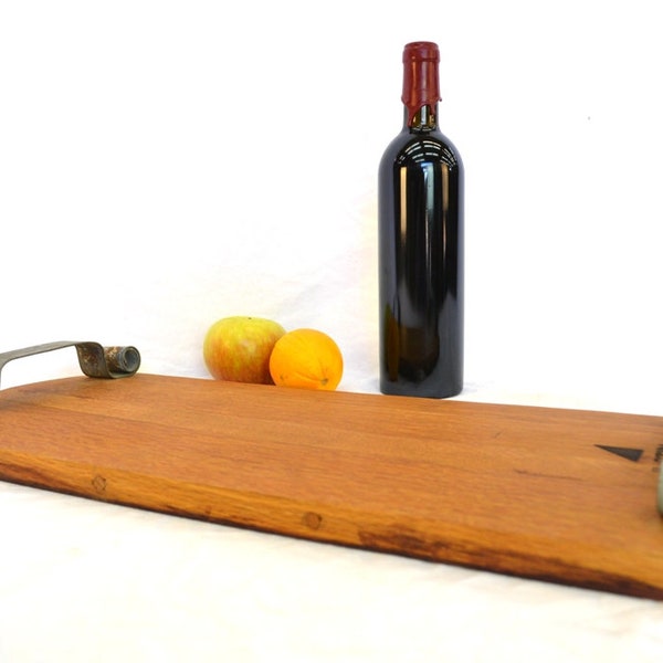 Barrel Head Charcuterie Tray - Frammenti - Made from retired California wine barrels. 100% Recycled!