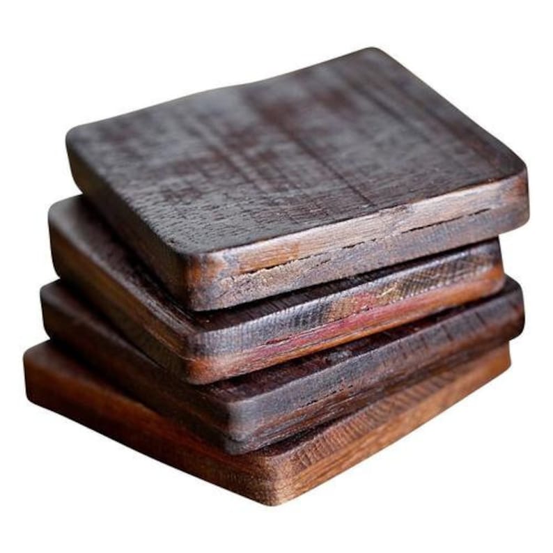 SALE Wine Barrel Coasters Made from retired Napa large oak wine tank barrels 100% Recycled image 2