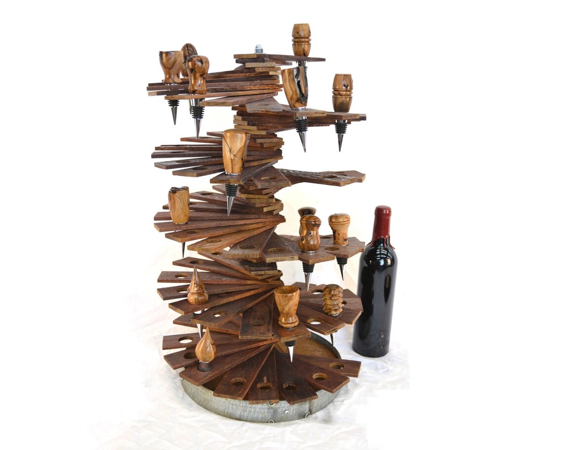 Wine Bottle Stopper Display Korasi Made from Etsy