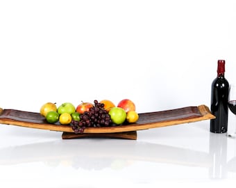 Barrel Stave Display Tray - Servindo - Made from retired California wine barrels 100% Recycled!