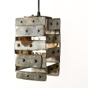 Wine Barrel Ring Pendant Light - Buckles - Made from retired California wine barrel rings. 100% Recycled!