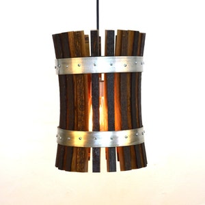 Wine Barrel Pendant Light - Pasadena - Made from retired California wine barrels. 100% Recycled!