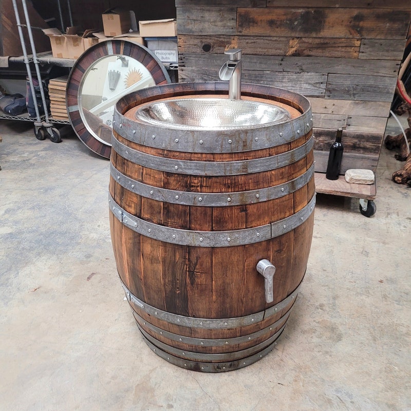 Wine Barrel Sink - Etsy