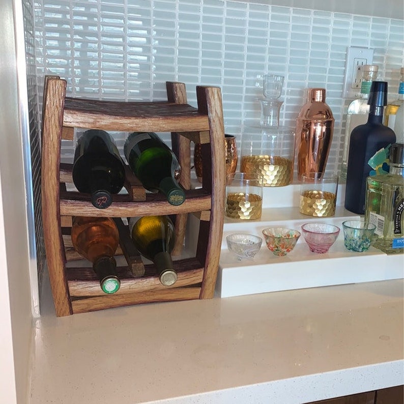 Mini Wine Rack Corsica Made With Retired California Wine Etsy