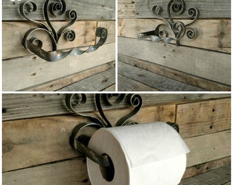 Wine Barrel Ring Toilet Paper Holder "Contorto" Made from retired CA wine barrel rings 100% Recycled + Free US Shipping!