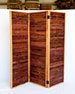 Wine Barrel Room Divider Folding Screen - Legnoso - made from retired California wine barrels. 100% Recycled! 