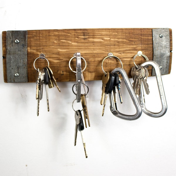 Wall Mounted Magnetic Key Holder - Habere - Made from retired California wine barrels. 100% Recycled!