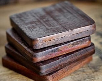 SALE Wine Barrel Coasters - Made from retired Napa large oak wine tank barrels - 100% Recycled!