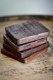 CLEARANCE - Wine Barrel Coasters - Made from retired Napa large oak wine tank barrels - 100% Recycled! 