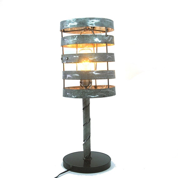 Karta Collection Tanti Wine Barrel Ring Table Or Desk Lamp Made From Reclaimed Napa Barrels 100 Recycled